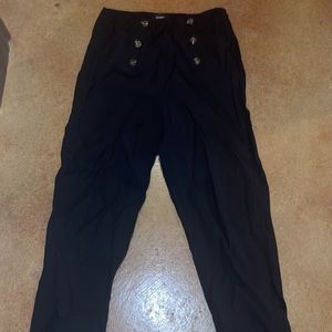 Black dress pant capris